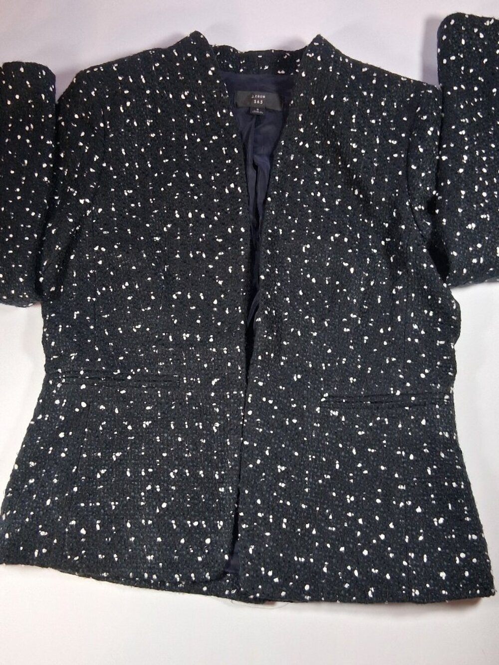 J.Crew 365 Going-Out Women's Blazer in Black & White Tweed